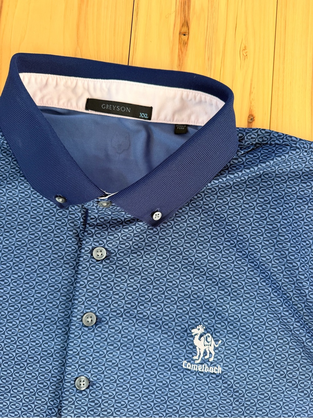 Greyson Golf Shirt Echo Falls Camelback Polo Mens XXL